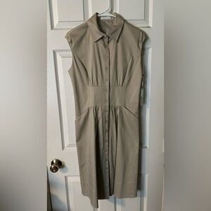 Elegant Tan Sleeveless Dress